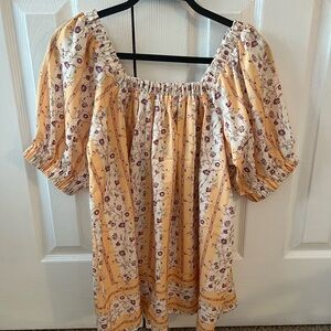 Floral Yellow Women's Top